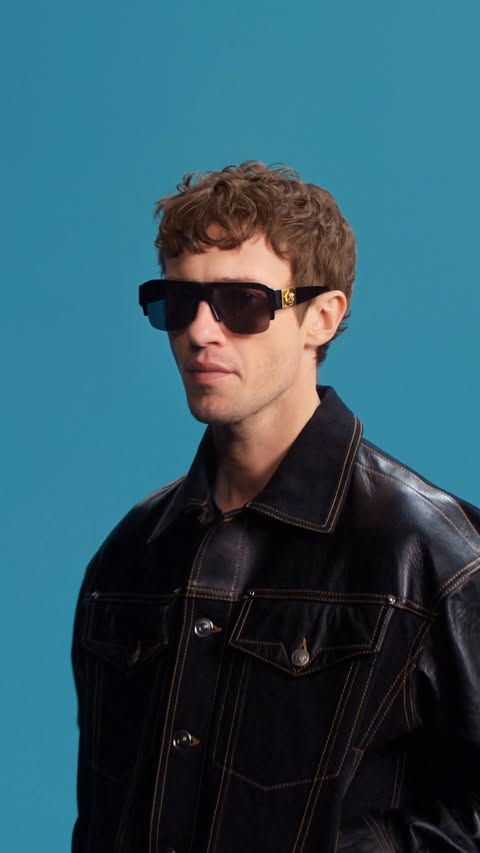 Versace Fall Winter 2026 eyewear — a study of mood and gesture, starring Joseph Quinn.