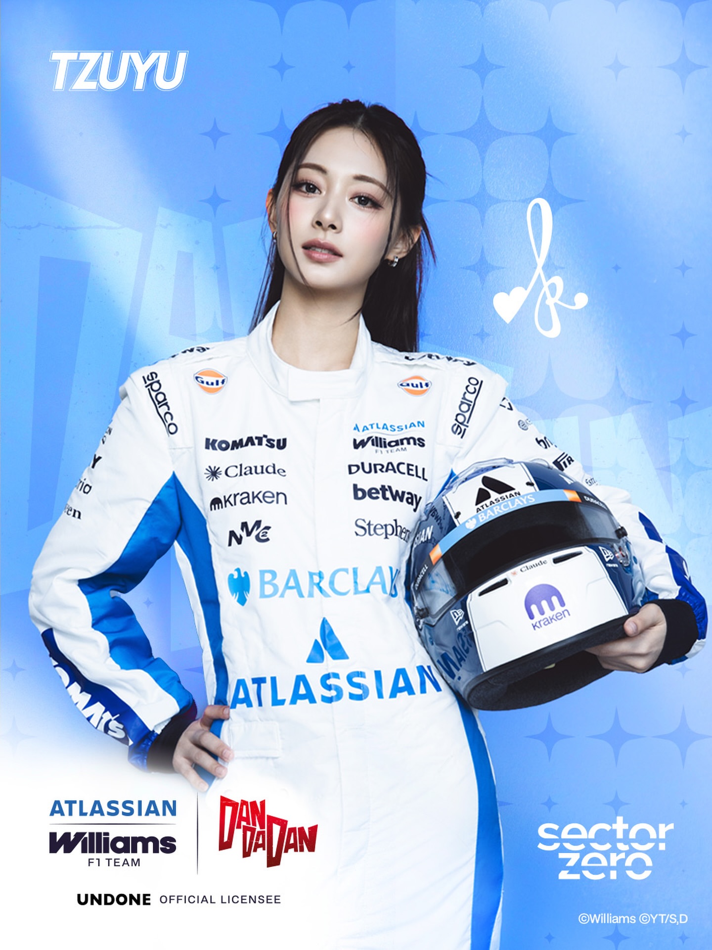 Speed Meets Supernatural ... and now, it has a voice🔥 K-Pop superstar TZUYU is joining us as the voice of the Atlassian Williams F1 Team × DAN DA DAN special collaboration theme song. Find out more, get your hands on…