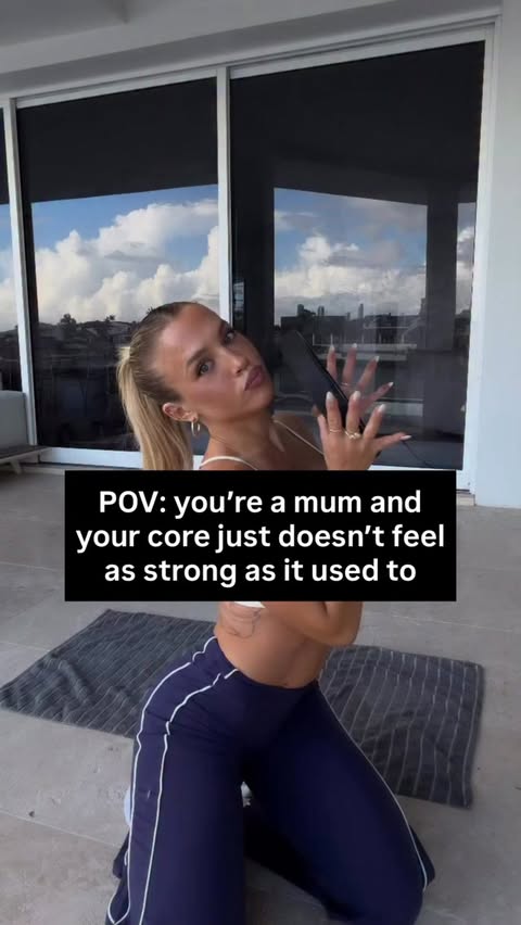 A strong core changes everything 👏🏼 If your core feels weak or you struggle to actually feel it working, start with the basics and build from there. Inside Tammy Fit, you’ll find guided core workouts, Pilates, stren…