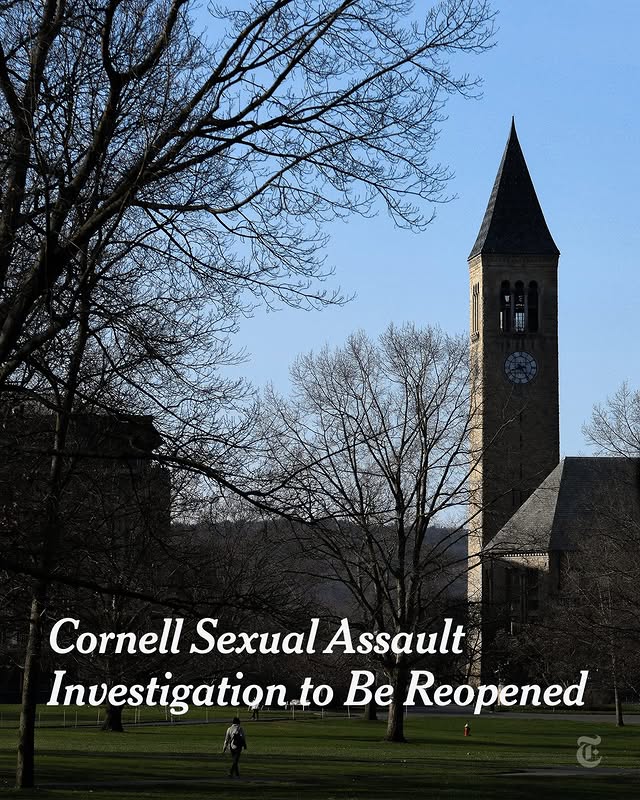 After a woman filed a lawsuit against Cornell University, a New York prosecutor said that he will reopen the decision not to pursue charges against seven fraternity members who were accused of sexual assault in 2024. …