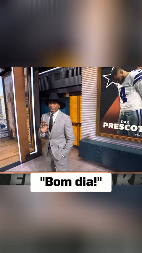 Stephen A. is in a good mood on this Monday morning 😂