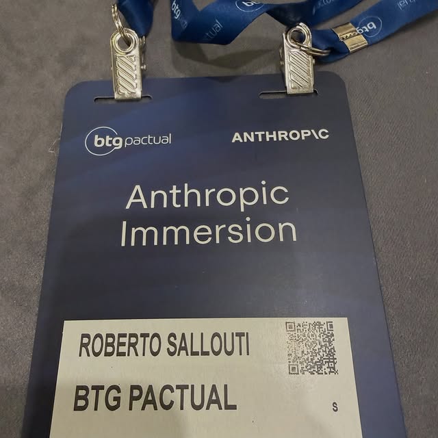 Hoje, véspera do nosso CEO Conference NY 2026, organizamos uma imersão sobre inteligência artificial para nossos clientes corporativos e institucionais com a Anthropic. Obrigado Marcelo Alvarenga, Katie McNamara, Mich…