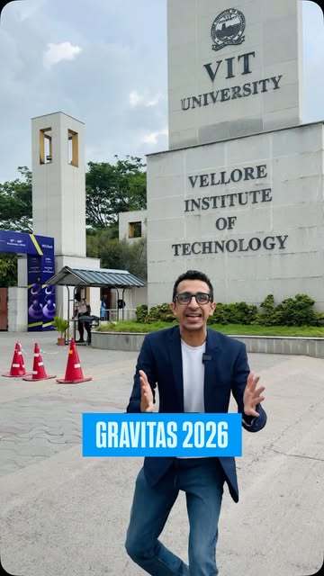 My first Gravitas at VIT Vellore — and what an experience it was. ❤️ From interacting with students and seeing some genuinely fascinating innovations to experiencing the energy of one of India’s biggest college tech f…