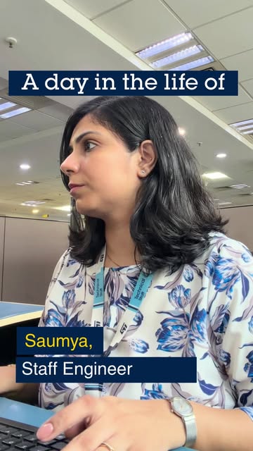 Step into a day in the life of Saumya Suneja, Staff Engineer at ST Greater Noida, India.📍🇮🇳 Coding. Debugging. Design reviews. Problem-solving as a team. And of course, the moments in between that matter too — walk…