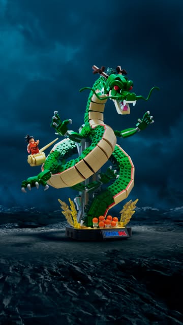 Wish granted. LEGO® brick Shenron is here and our LEGO Dragon Ball journey begins.