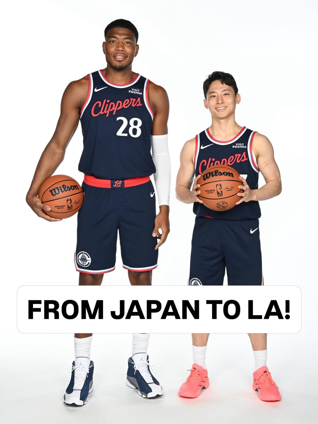 @rui_8mura and @kawamurayuki_8 reunited on the @laclippers!