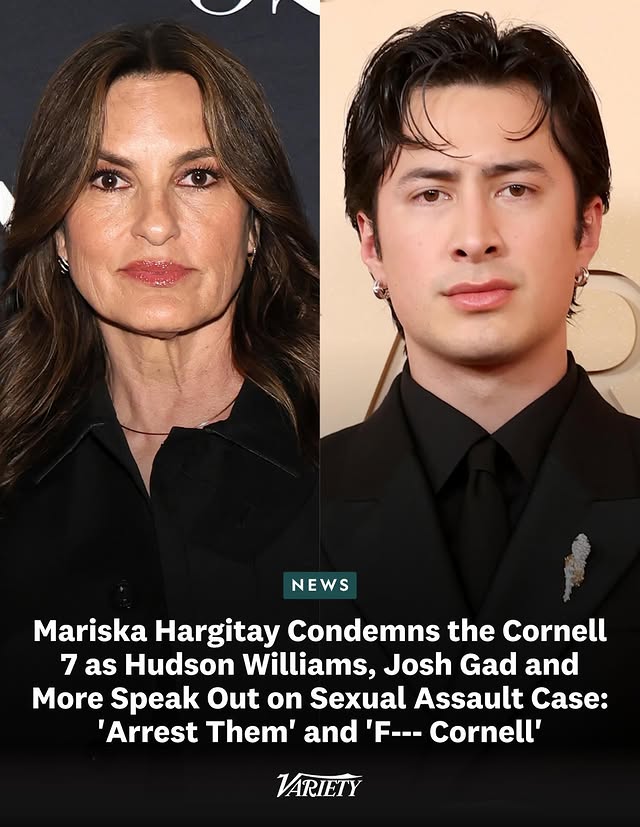 #MariskaHargitay, #HudsonWilliams, #FlorencePugh, #JoshGad and more Hollywood names are condemning the Cornell 7 on social media. “Arrest them. F*ck them and f*ck Cornell," posted "Heated Rivalry" star Williams while …