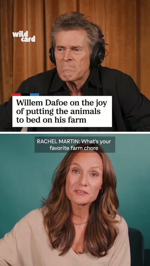 Willem Dafoe reflects on his favorite chore on his farm in Italy.⁠ ⁠ In this week’s Wild Card, he talks about his Midwestern roots and how he feels about growing older.⁠ ⁠ Watch the full interview at the link in bio.⁠…