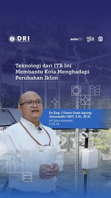 🌦️ ITB Kembangkan E4RTH untuk Memantau Kondisi Cuaca di Wilayah Urban Perubahan iklim membuat pemantauan kondisi lingkungan di wilayah perkotaan semakin penting. Untuk mendukung upaya adaptasi, ITB mengembangkan E4RT…