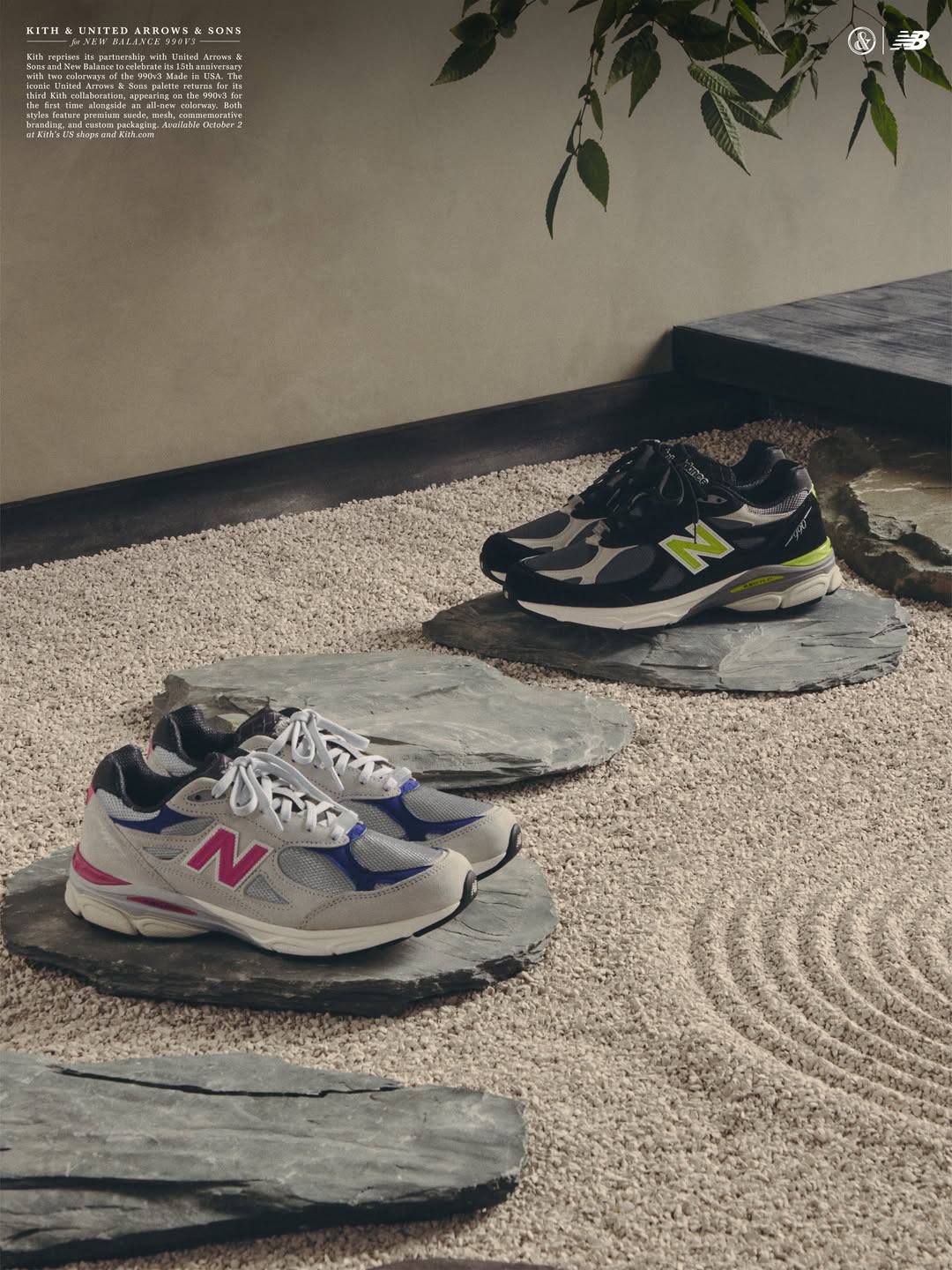 Kith, United Arrows & Sons, & New Balance 2026 In celebration of our 15th anniversary, we reunite with United Arrows & Sons and New Balance to introduce two commemorative versions of the Made in USA 990v3. The first b…