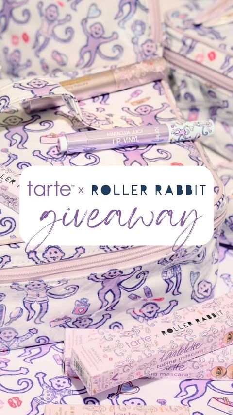 For the girls who grew up, but never grew out of sleepovers 🎀 We’re giving 3 winners the ENTIRE @tartecosmetics x @rollerrabbitofficial collection ($900+ value!)‼️ Think makeup, matching pajamas & everything you’d pa…