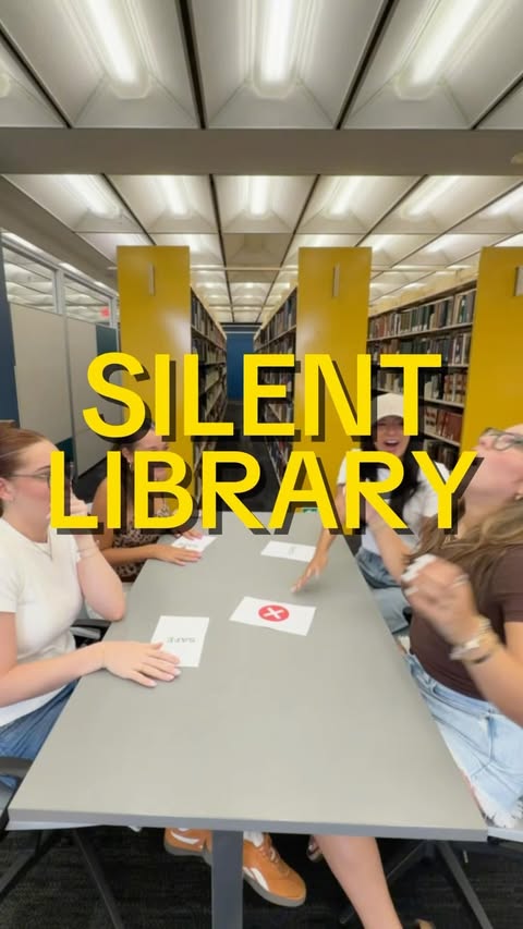 she did not say that 😭😭 #silentlibrary #challenge #roast