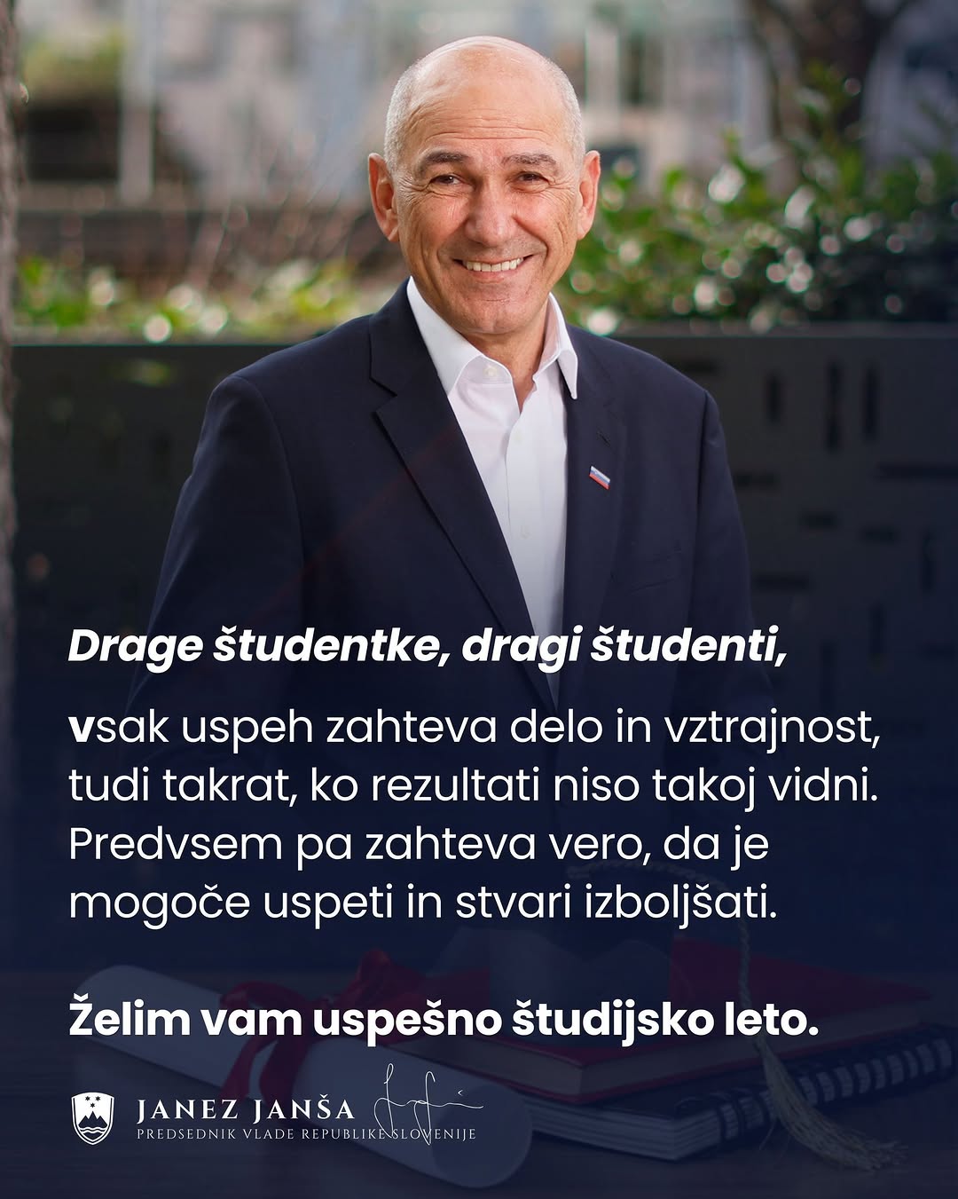 Drage študentke, dragi študenti, začenja se novo študijsko leto. Za nekatere nov začetek, za druge nadaljevanje poti, ki ste si jo že začrtali. Za vse pa priložnost, da pridobite nova znanja in spoznate nove ljudi. Da…