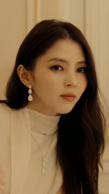 Never where you expect her to be. Global Ambassador Han So-hee winds her way through the salons at 26 Place Vendôme, wearing the Serpent Bohème collection, created in 1968.⁣ @xeesoxee #Boucheron #HanSohee