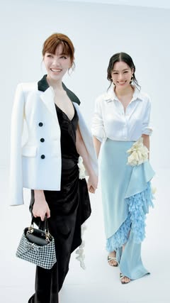 Sirilak Kwong and Kornnaphat Sethratanapong at the Dior Summer 2027 Women’s show. #DiorSummer27