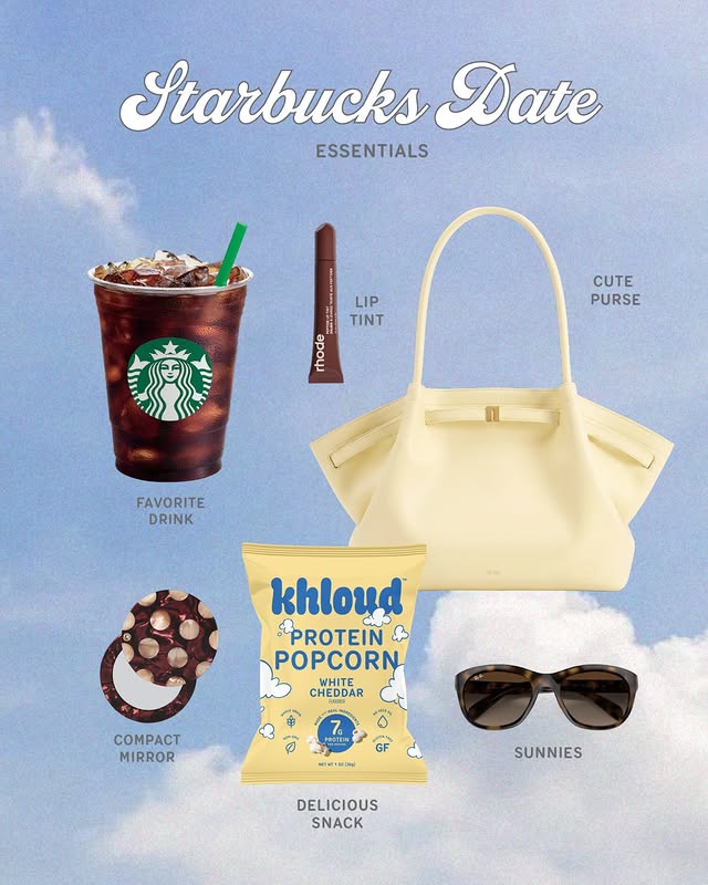 The essentials, according to us 🤍☕ Khloud is now available at Starbucks Canada!
