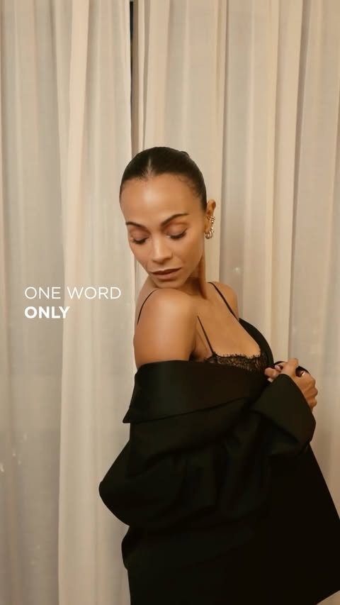 One word, Zoe. During Paris Fashion Week, Lancôme global ambassador @zoesaldana takes on our one word challenge, from beauty and optimism to Lancôme itself.
