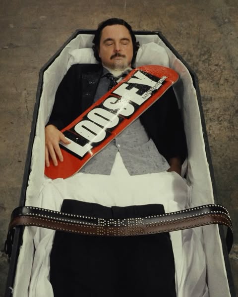 BAKER X LOOSEY!!! Belts and board in shops & available online 💌 📹 @jakeafrank