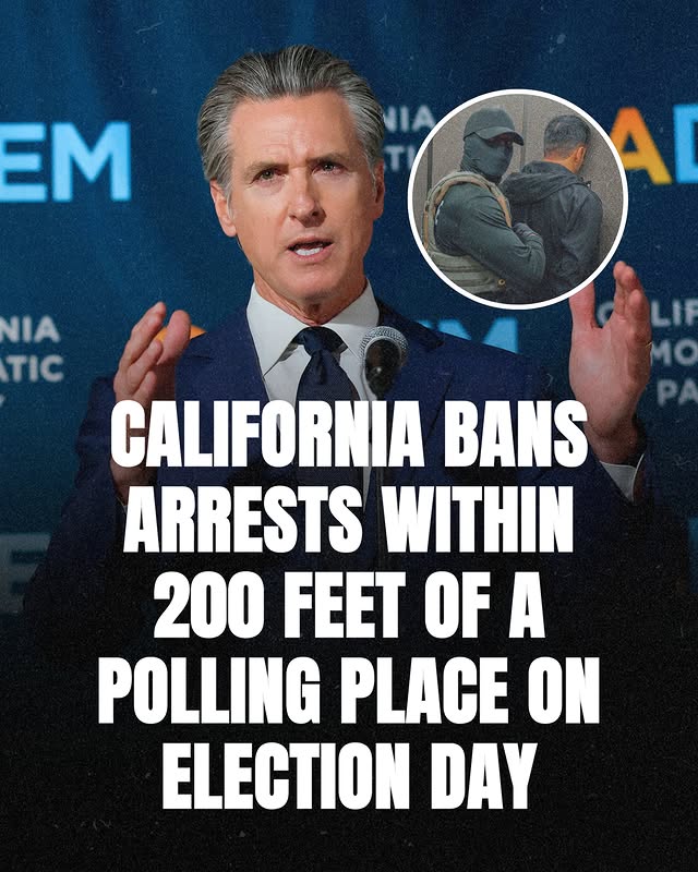 Donald Trump has threatened to send federal agents to polling places. California is drawing a VERY clear line: intimidation has NO place in our elections. Your vote is YOURS. We’re going to protect it.