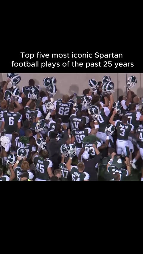 Spartan football moments that live in our head rent-free. 🏈