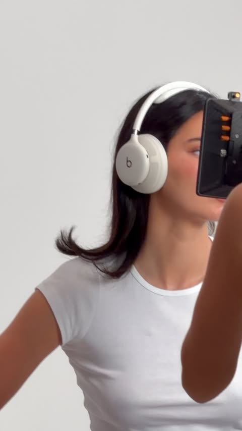 Come behind the scenes with Kendall Jenner on the set of the Beats 360 shoot 🎥.