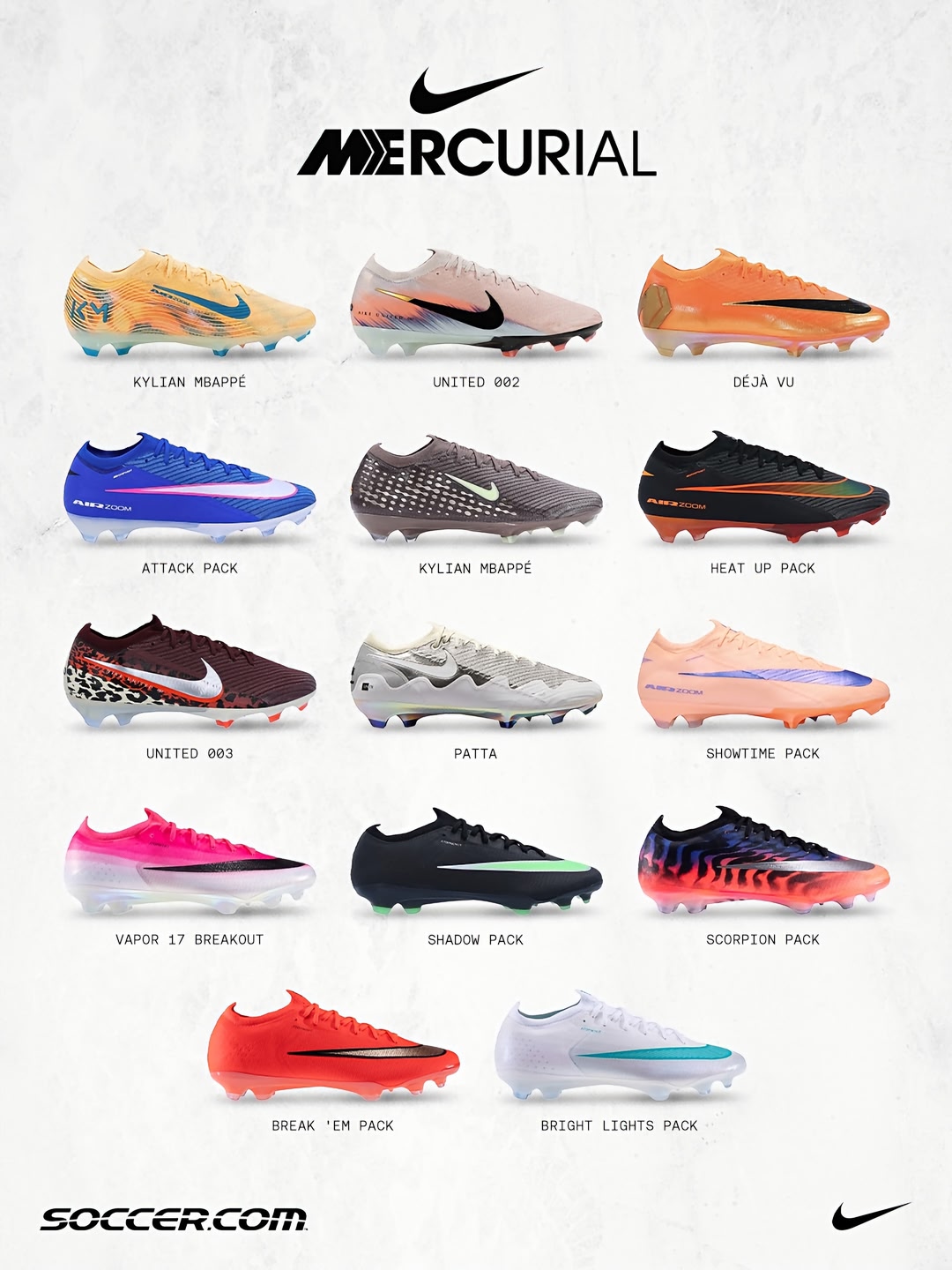 All the latest Nike Mercurial Vapor drops 🔥 Which colorway are you picking?