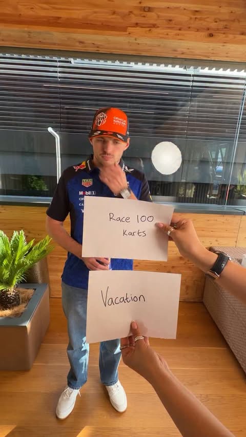 there was only ever one answer 😏 watch Max vs 100 on the Red Bull YouTube channel! 📺 🛞: @redbullracing 🏁: @redbullmotorsports #redbull #givesyouwiiings #energydrink #maxvs100 #f1