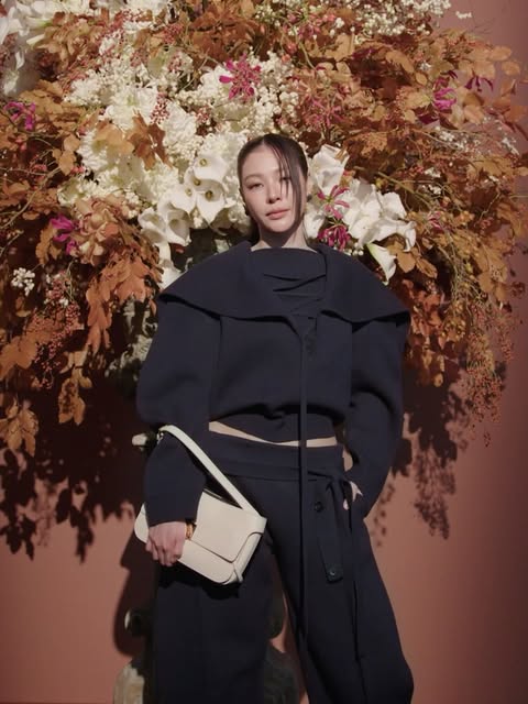 Faye Peraya joined Ferragamo for the unveiling of the Spring Summer 2027 collection by Maximilian Davis. #FerragamoSS27