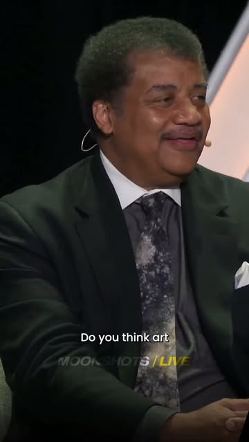 Neil deGrasse Tyson on why art can reveal ways of seeing and feeling the world that science alone cannot at Moonshots Live.