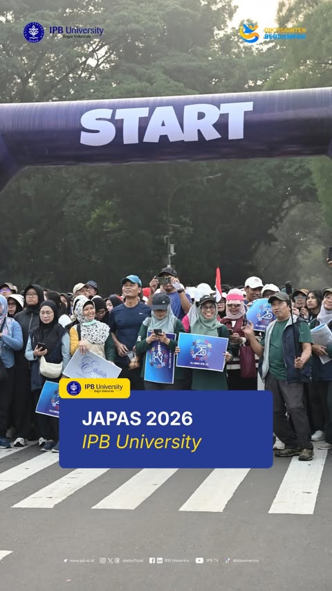 Hari yang ditunggu akhirnya tiba ✨ Dalam rangkaian memperingati bulan Dies Natalis IPB University, Jalan Pagi Sehat (JAPAS) hadir kembali tahun ini! Momen ini jadi salah satu kesempatan buat recharge, ketemu teman, ng…