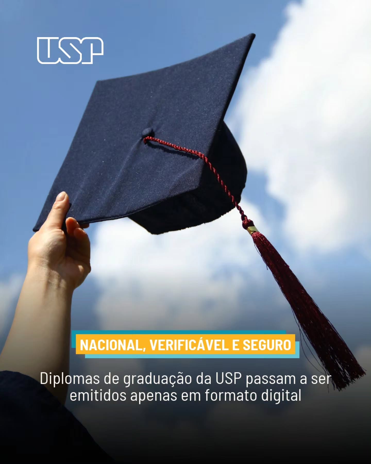 🧑‍🎓 | A partir de agora, todos os diplomas de graduação da USP serão emitidos exclusivamente no formato digital e não haverá mais a emissão de diplomas em papel. O diploma digital é um documento emitido, registrado …