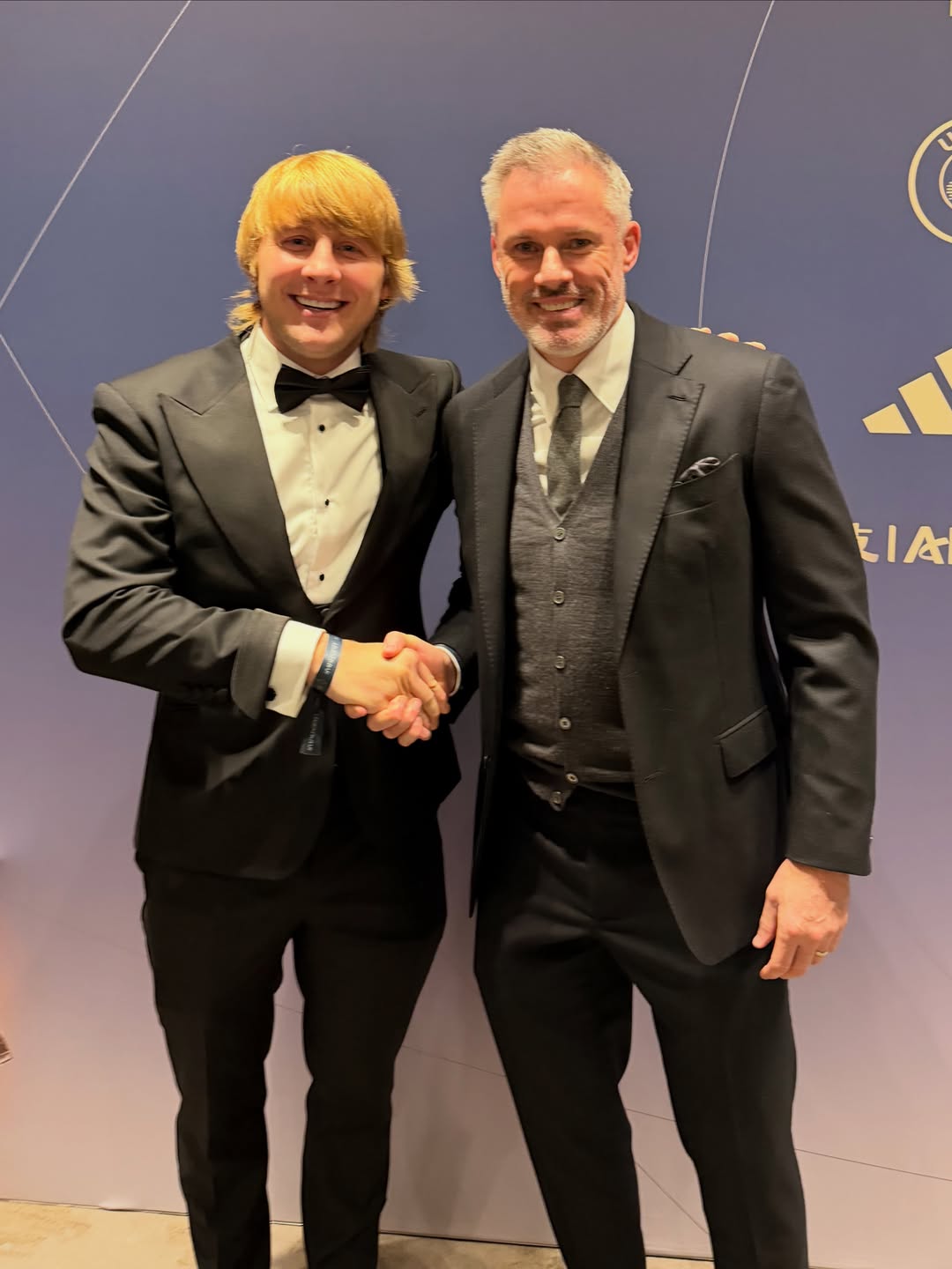 Baddy D’Or! ⚽️ @theufcbaddy palling it up with the footballing elite 🤝