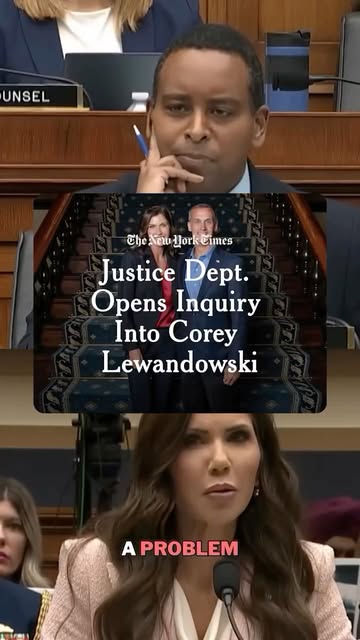🚨 UPDATE: A few months ago, we uncovered the conflicts of interest, no bid-contracts, & pervasive corruption at DHS. Today, the NY Times has reported that former Secretary Noem’s top advisor Corey Lewandowksi is unde…