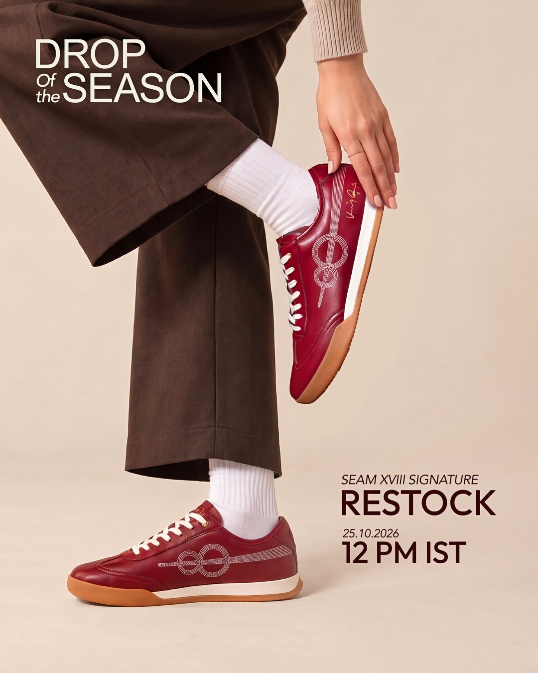 The SEAM XVIII Signature restock is almost here. 25th October. The waitlist is open. Link in bio.