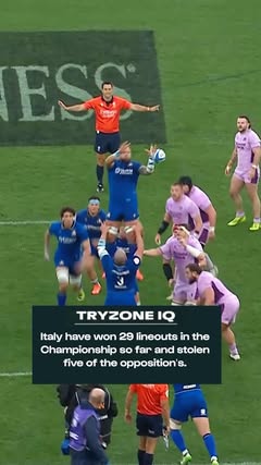 TryZone IQ gives us the real-time insight to look beyond the numbers and uncover how Italy’s lineout defence is helping shape their game plan 🏉 Check out an example from this year’s #GuinnessM6N here 🙌