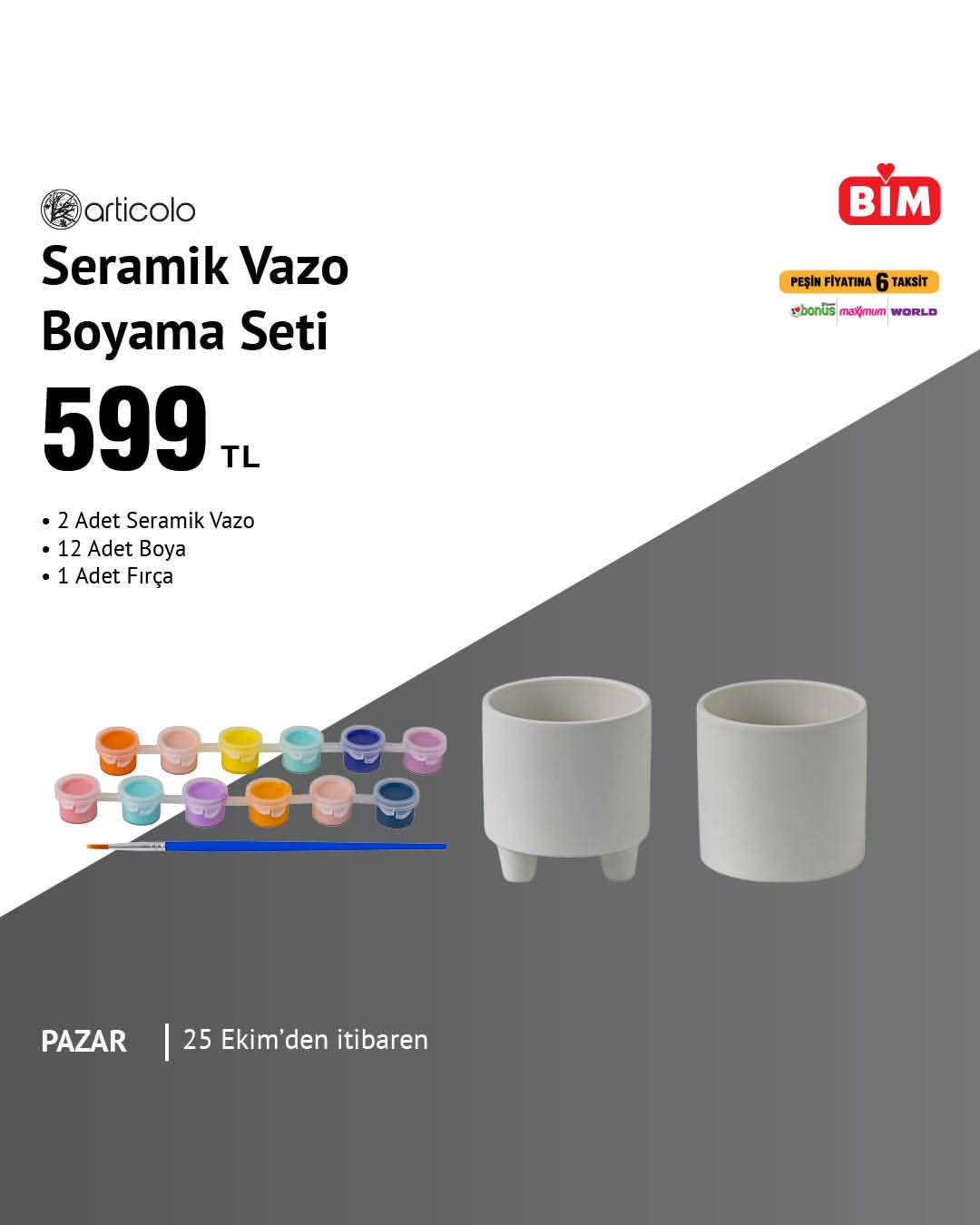 25 Ekim’den itibaren mağazalarımızda. Aktüel ürünleriyle sepetini doldurmaya başla! 🛒 #BİM #BİMAktüel