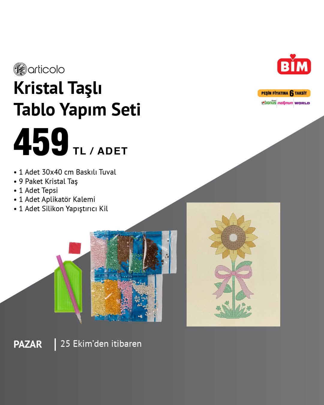 25 Ekim’den itibaren mağazalarımızda. Aktüel ürünleriyle sepetini doldurmaya başla! 🛒 #BİM #BİMAktüel