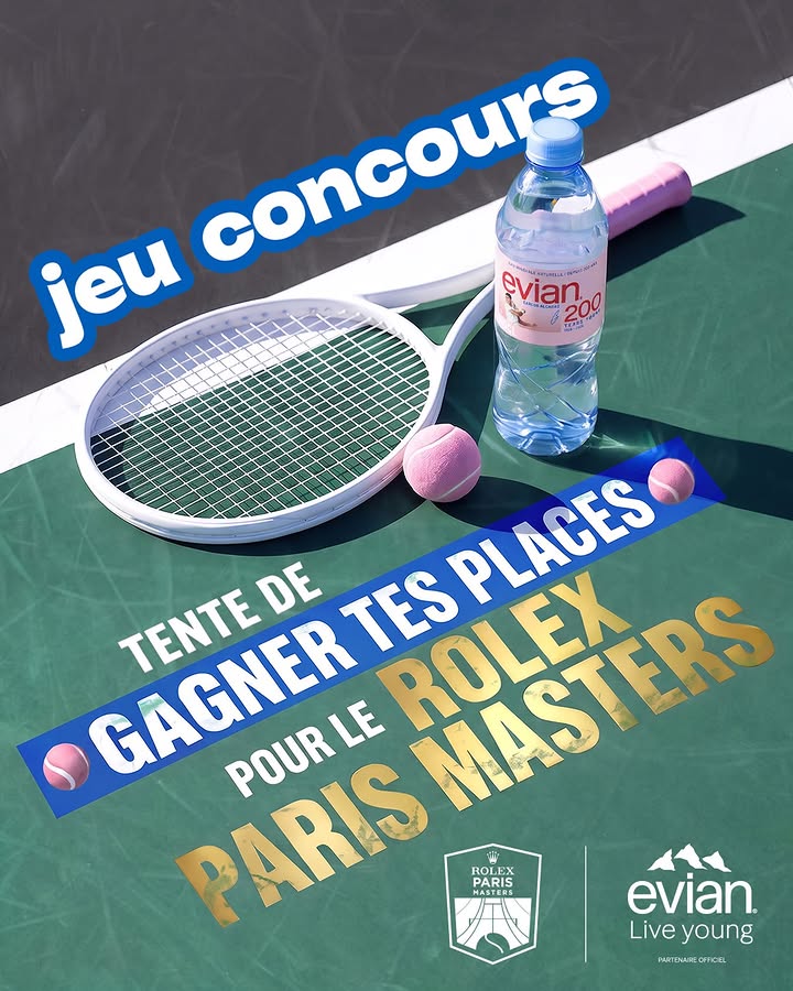 🎾 ENVIE DE VIVRE LE ROLEX PARIS MASTERS EN LIVE ? 👀 On vous fait gagner vos places pour vibrer au rythme des plus grands matchs 🔥 Pour tenter votre chance : ❤️ Like ce post 💬 Tag la personne avec qui tu veux y all…
