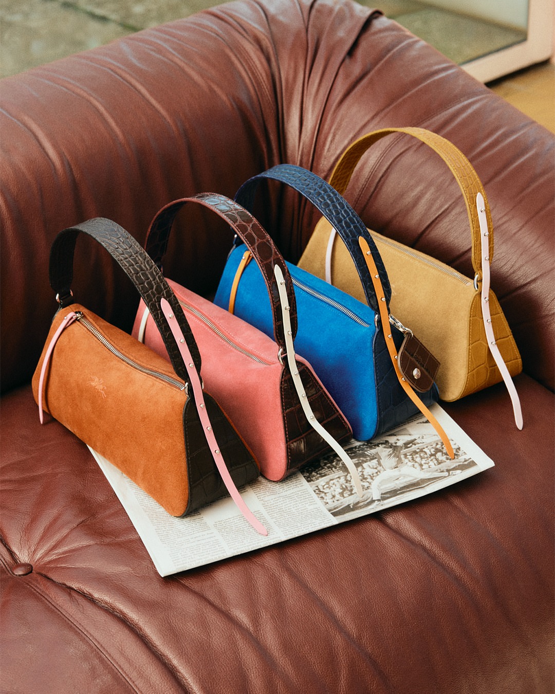 THE RE-PLAY BAG: A COLORFUL COMEBACK​ ​ Fun fact: The Re-Play bags are crafted from deadstock materials and now come with three sets of interchangeable leather cords. Match, contrast or switch them up to suit the mood…