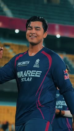 Always ready 💪 #RoyalsFamily | #HallaBol | #TeamIndia | [Vaibhav Sooryavanshi]