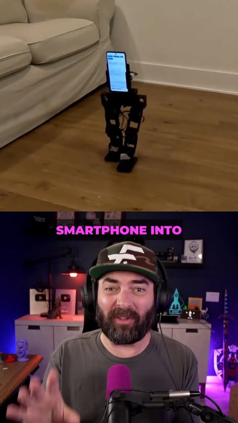 Your smartphone can be the brain of your next robot. Fun fact: this was the first video where I let AI do the entire edit for me. I just recorded me talking and Claude found the b-roll, edited the footage, added the s…