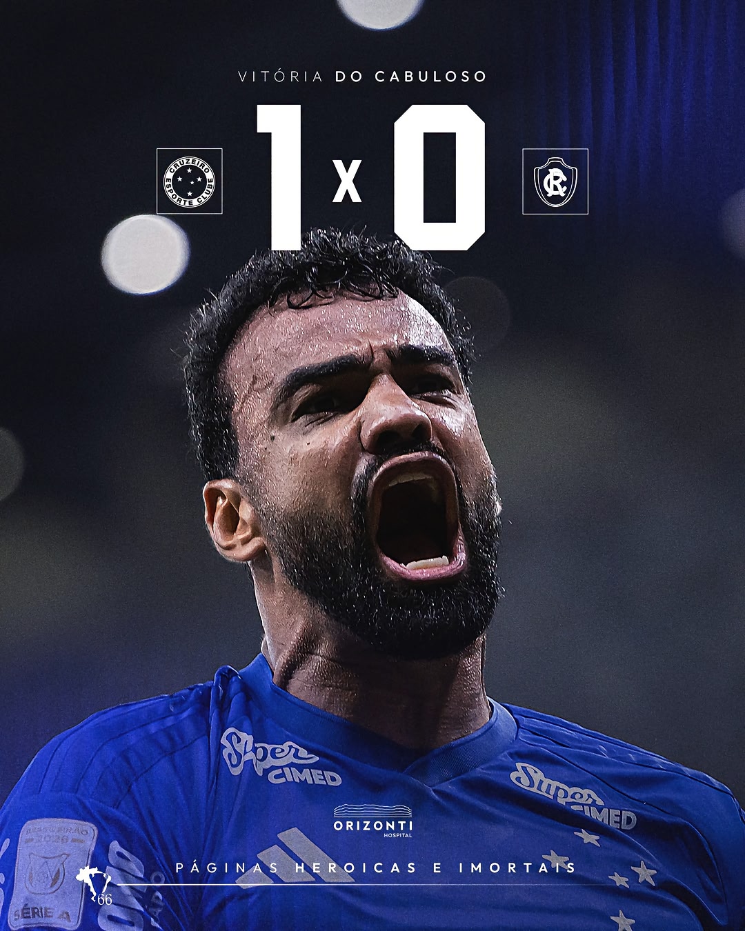 🕘 Fim de jogo e 𝙈𝘼𝙄𝙎 3⃣ 𝙋𝙊𝙉𝙏𝙊𝙎 𝙋𝘼𝙍𝘼 𝙊 𝘾𝘼𝘽𝙐𝙇𝙊𝙎𝙊!!!! 💙 COM GOL DE CABEÇA DO FABRÍCIO BRUNO, O CRUZEIRO DERROTOU O REMO E CONQUISTOU MAIS UMA VITÓRIA NO BRASILEIRÃO!! VAMOSSSS!!!! 🦊 🔷 #CRUxREM …