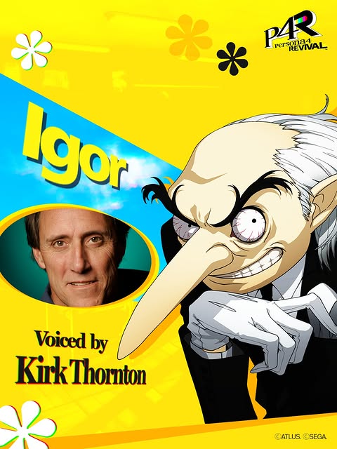 Introducing two voice actors with an intriguing destiny… 🔮 Please give a warm welcome to the English VAs for Igor and Margaret in Persona 4 Revival - Kirk Thornton and Marisha Ray! @kirkthorntonvo @marisha_ray