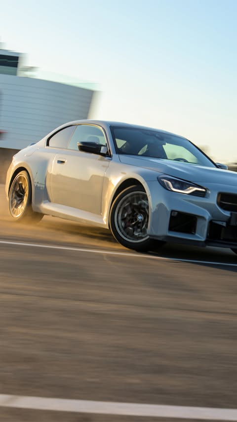 Precision is style. Performance, pure spettacolo. The Italian way to performance. Fuelled by GEN M. #VR46 #BMWM #GENM Paint finish shown: Brooklyn Grey metallic. Professional driver on closed road. Do not attempt.