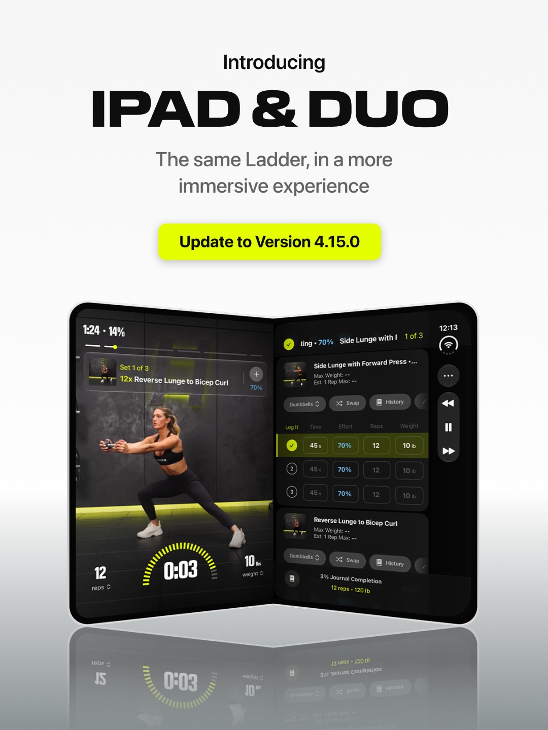 Now you can Ladder, even larger. Introducing Ladder for iPad & Duo, out now in 4.15.0.
