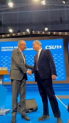 Herzlich willkommen beim CSU-Parteitag, lieber Friedrich Merz. Wir leben in bewegten und schweren Zeiten. Umso wichtiger ist, dass CDU und CSU zusammenhalten und wir eine stabile Regierung bilden. Heute setzen wir ein…