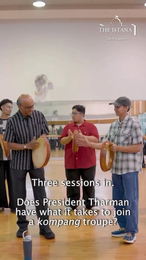 I’m a complete novice at kompang. So it was a pleasure to learn what I could from a talented young troupe from Singapore Polytechnic. Catch our live performance at the President’s Challenge Night 2026 tomorrow at 7.30…