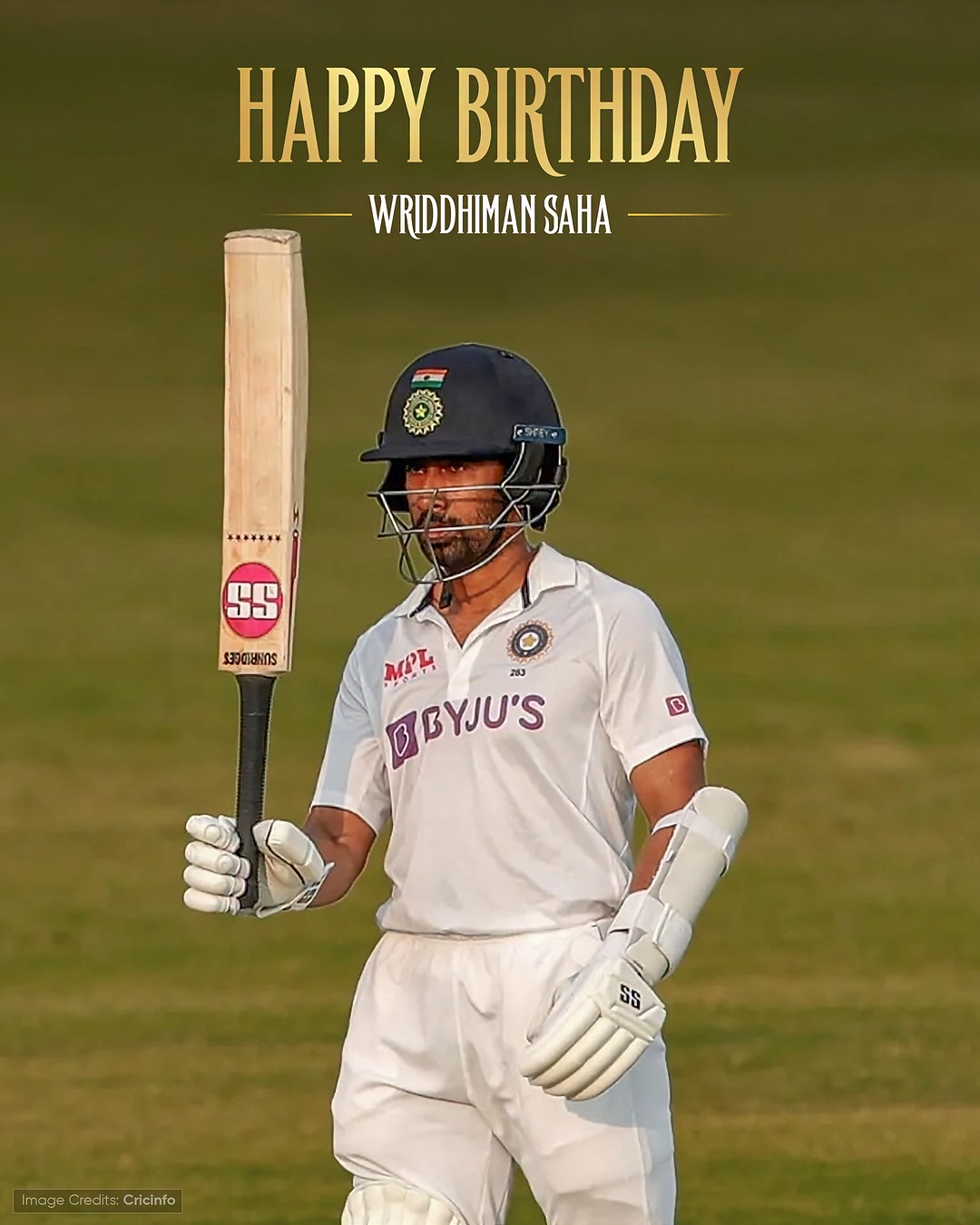 Celebrating one of Bengal’s own today 🎂 [Ami KKR, Wriddhiman Saha]