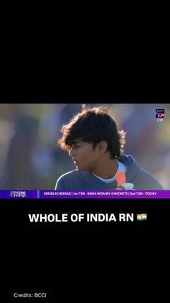 Pause what you’re doing and switch on your TV sets. Vaibhav Sooryavanshi is back in India’s playing XI 🇮🇳💓 #RoyalsFamily | #TeamIndia | #NZvIND | [Vaibhav Sooryavanshi]