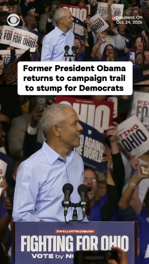 Former President Barack Obama returned to the campaign trail in Cleveland, Ohio, on Saturday to back the state's Democratic candidates ahead of November's midterm election. The 44th president will head to Michigan for…